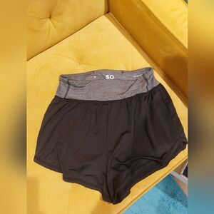 SO Black and Gray Sports Shorts